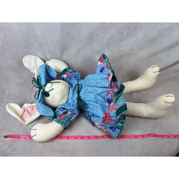 Vintage 90s Handmade “Bunny Sue” Stuffed Bunny - Picture 7 of 7